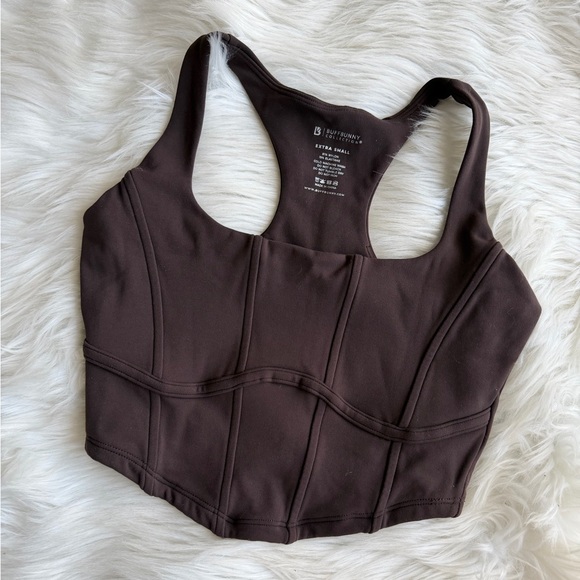 Buffbunny Collection Tops - BuffBunny Dark Brown Sports Bra
